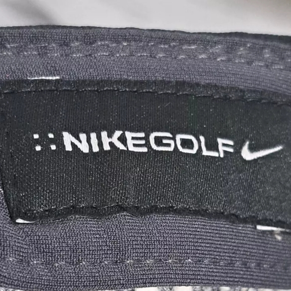 NIKE GOLF baseball cap black adjustable hat white swoosh unstructured outdoor - Picture 7 of 8